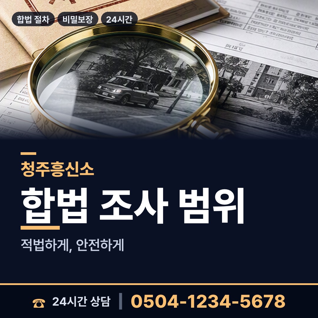 청주 현도면 불륜증거 상담 안내
